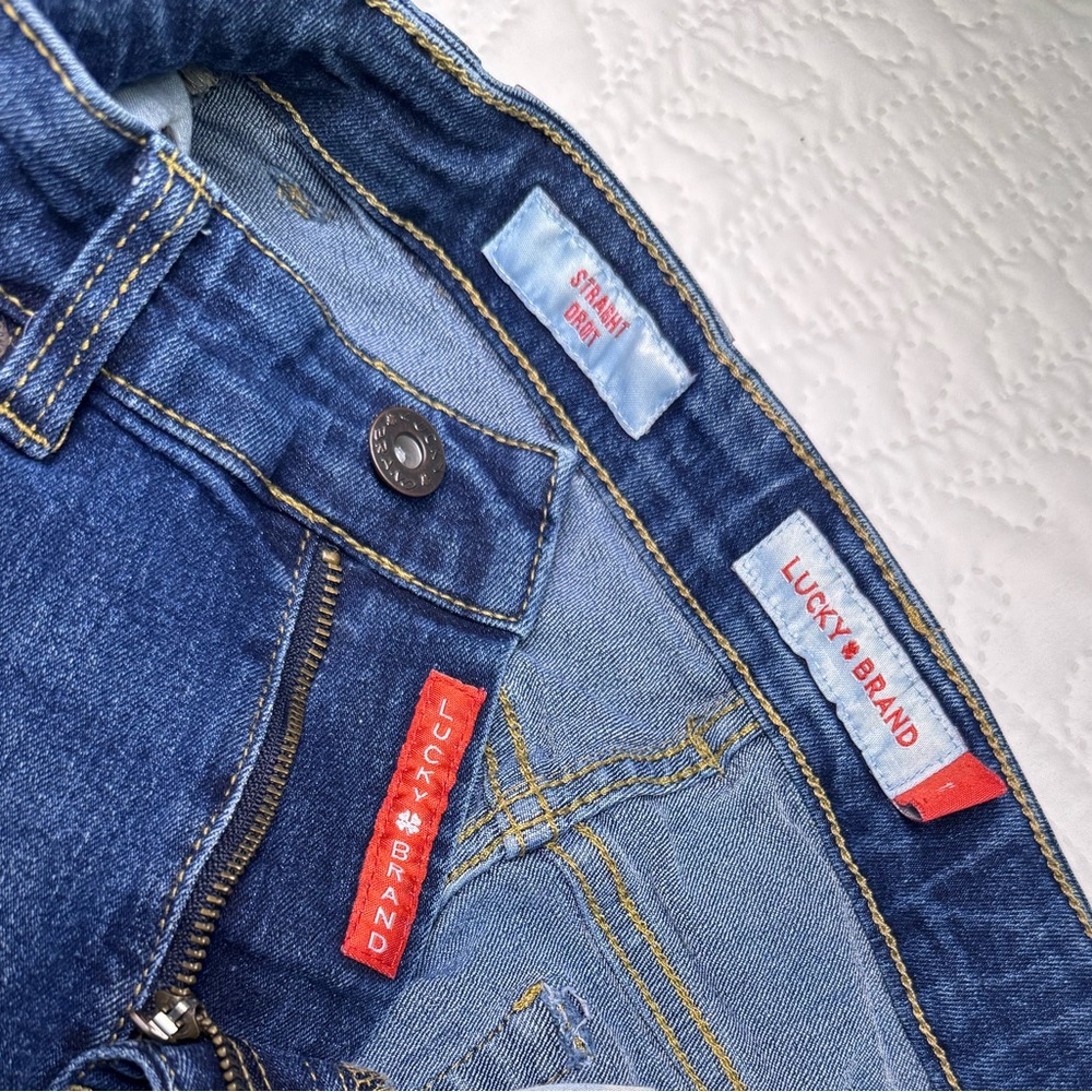 Lucky Brand Boy’s Dark Blue Straight Jeans